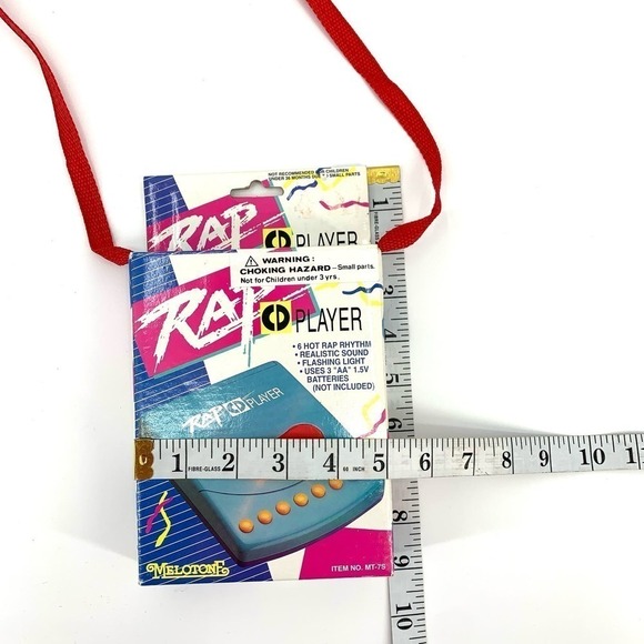 Vintage 90s NIB Melotone Rap CD Player Portable Battery Operated 6 Rap Rhythms - Picture 7 of 7